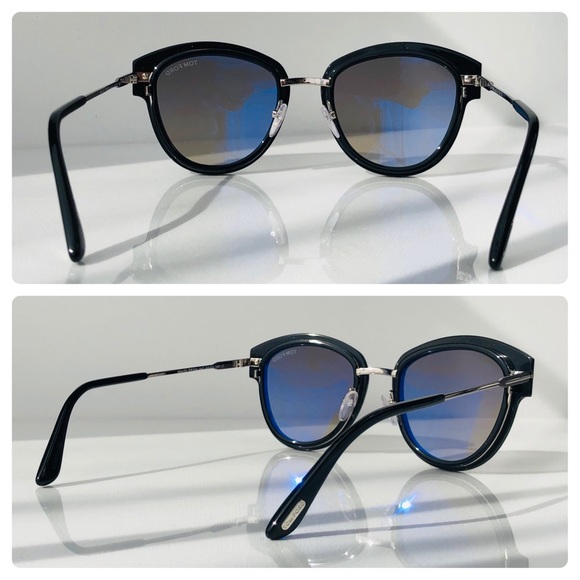 New TOM FORD Mia Rounded Black Sunglasses - Picture 6 of 16